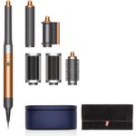 Dyson Airwrap Complete Long Multistyler für alle Haartypen Coanda-Effekt, 3 Temperaturstufen, Ionen-Technologie, Kaltstufe, inkl. 6 Aufsätze, neuer Trocknungs-Aufsatz für Styling-Vorbereitung, Gifting Edition 2022, kupfer, nickel