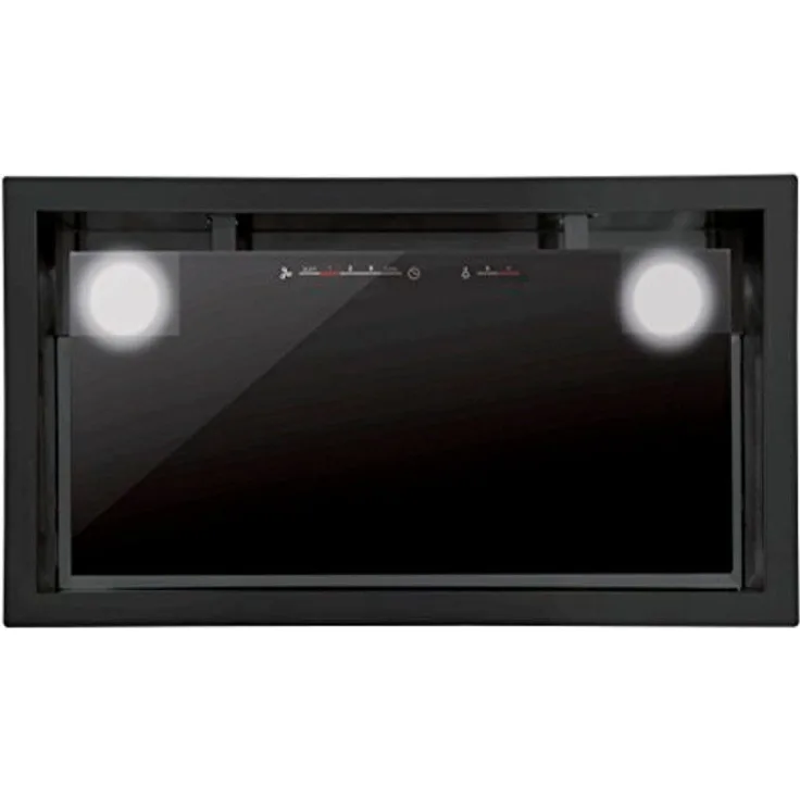 Cata GC DUAL 75 BK Unterbauhaube, Konventioneller Rauchfang, Einbaugerät, Energieeffizienzklasse A, Leistungsstufen 5, schwarz