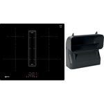 Neff T46CB4AX2 + Z861SB4 Kochfeld mit Dunstabzug, Induktion, Einbaugerät, Autark, Breite 59,2 cm, 4 Zonen, schwarz