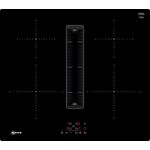 Neff T46CB4AX2 + Z861SB2 Kochfeld mit Dunstabzug, Induktion, Einbaugerät, Autark, Breite 59,2 cm, 4 Zonen, schwarz