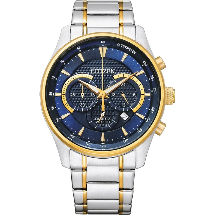 Citizen Herren Armbanduhr AN8194 51L Chronograph, bicolor