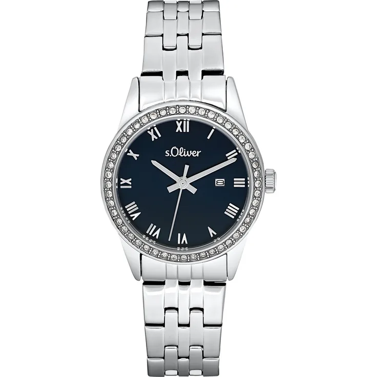 s.Oliver Damen Armbanduhr 2033562 Edelstahl Zirkonia