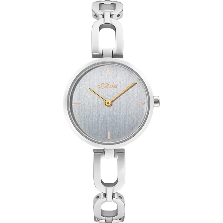 s.Oliver Damen Armbanduhr 2033523 Edelstahl