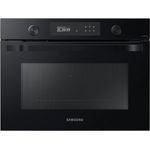 Samsung Kompakt-Einbaubackofen mit Mikrowelle 45 cm 60er Nischenbreite, 50 l, Dampfreinigung, Schwarzes Glas NQ50A6539BK/EG