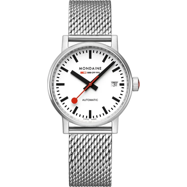 Mondaine Armbanduhr MSE.35610.SM EVO2 Automatik 35mm, Saphirglas, swiss made