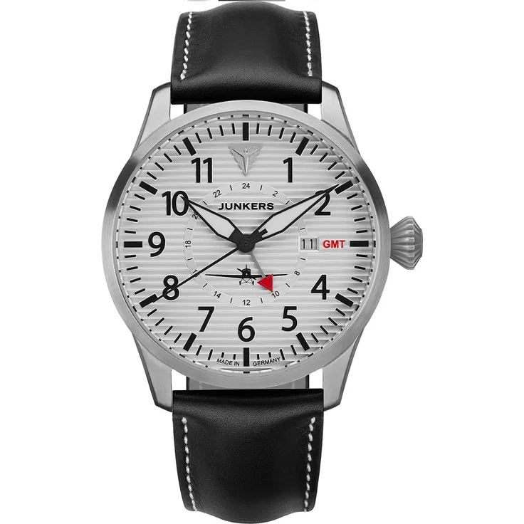 Junkers Flieger GMT 9.53.01.03 Ronda-Werk, 10 ATM, 42mm