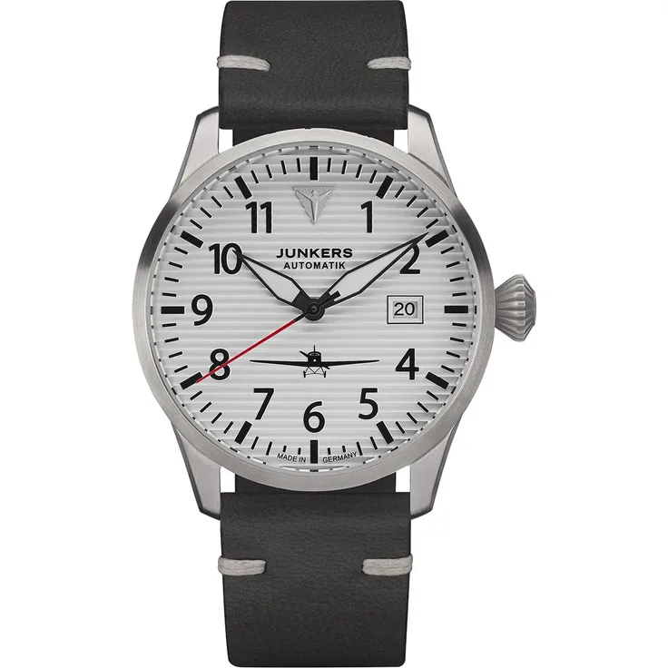 Junkers Flieger Automatik 9.58.01.03 Saphirglas Flieger-Lederband