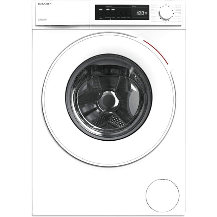 Sharp ES-NFW612CWB-DE, Frontlader-Waschmaschine, B, Fassungsvermögen 6 kg, Standgerät, Breite 60 cm