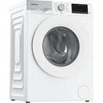 Grundig GW5P59415W, Frontlader-Waschmaschine, A, Fassungsvermögen 9 kg, Standgerät, Breite 60 cm