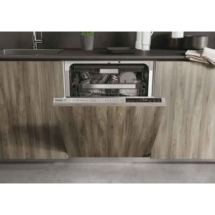 Haier XIB 5C1S3FS, Geschirrspüler, B, Geräuschemissionsklasse B, Geräuschemissionen 42 Dezibel