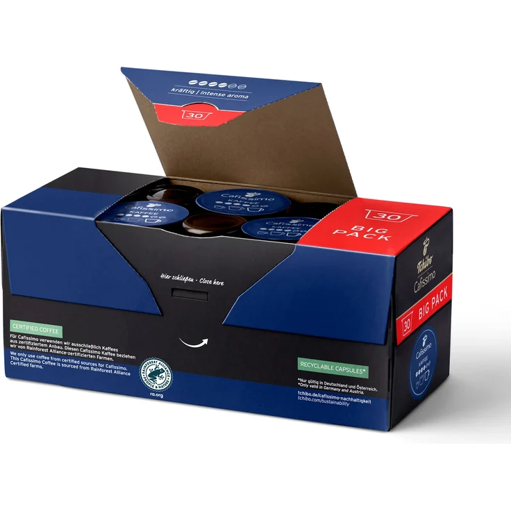Tchibo Cafissimo Kaffee kräftig Kaffeekapseln, 120 Stück – 4x30 Kapseln (Kaffee, intensives und fein-würziges Aroma), nachhaltig & fair gehandelt – Bild 2