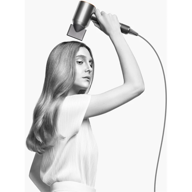 Dyson Supersonic HD07 Haartrockner, Ionen-Technologie, 1600 Watt, inkl. 5 Stylingdüsen, Generation 2021, nickel, kupfer – Bild 9