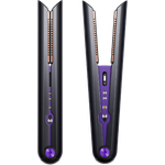 Dyson Corrale Haarglätter, 200W, biegsame Heizplatten, Mangan-Kupfer-Legierung, Lithium-Ionen-Akku, 3 Temperaturen, Display, schwarz, violett