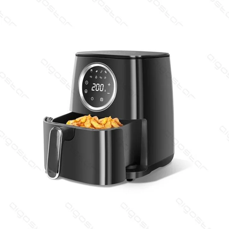 Aigostar Odin Heißluftfritteuse, ohne Fett, 1400W, 4,2L, bis 200 °C, Timer, Touch, LED Display, Kunststoff, schwarz – Bild 1