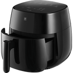 Zwilling 1021777 Heißluftfritteuse, ohne Fett, 1400 Watt, 4 Liter, 6 Programme, abnehmbares Zubehör, abnehmbarer Frittierkorb, Kunststoff, schwarz