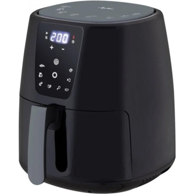 JATA JEFR1225 Heißluftfritteuse, 1300 Watt, 5 Liter, bis 200 °C, Timer 30 min, Kunststoff, schwarz – Bild 1