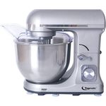 Topmatic PKM-1400.2 Küchenmaschine mit Planetenrührwerk, 1400W, 5 L Edelstahlschüssel, 6 Geschwindigkeiten, Puls-Funktion, Spritzschutz,