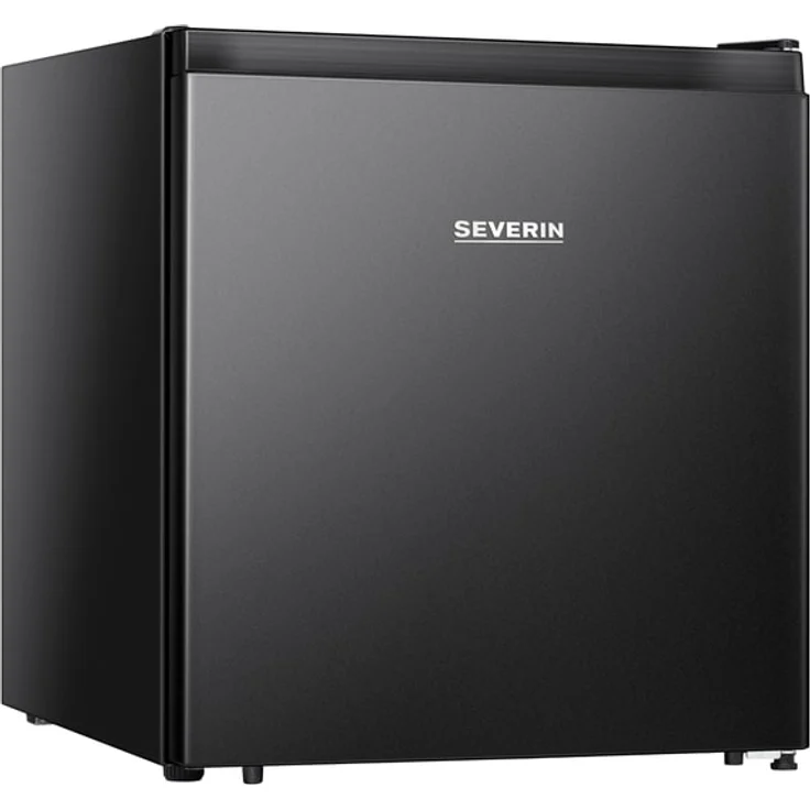 Severin SEV KB 8879 Minikühlschrank, freistehend, schwarz, Türanschlag wechselbar, Höhe 44.5 cm, Energieklasse E – Bild 1