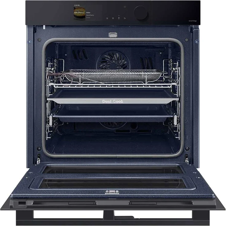 Samsung NV7B6775LDK/U1 Einbaubackofen, Serie 6, Pyrolyse, Dual Cook, Flex, Einbaugerät, Energieeffizienzklasse A+, Garraum 76 l, groß (ab 65 l), schwarz – Bild 5