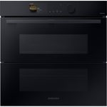 Samsung NV7B6775LDK/U1 Einbaubackofen, Serie 6, Pyrolyse, Dual Cook, Flex, Einbaugerät, Energieeffizienzklasse A+, Garraum 76 l, groß (ab 65 l), schwarz