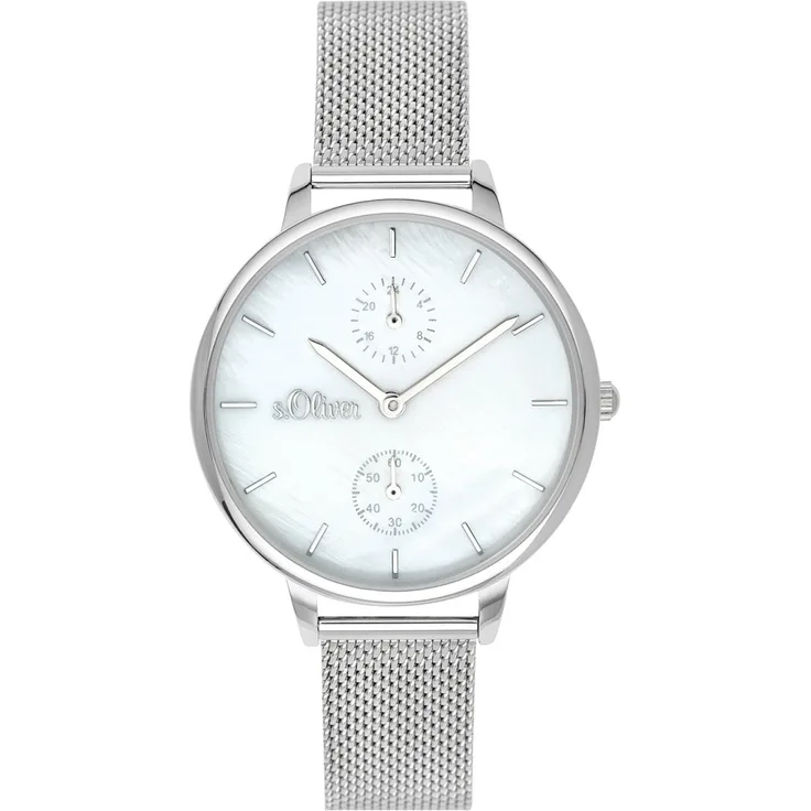 s.Oliver Damen Uhr Armbanduhr Edelstahl SO 3582 MM