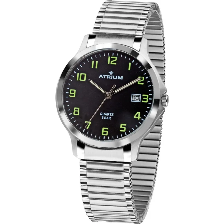 ATRIUM Herren Uhr Armbanduhr Edelstahl A12 51 Zugband