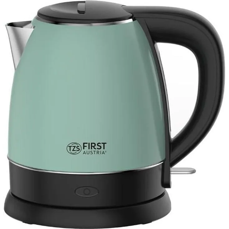 First Austria 5407-3-GN Wasserkocher, 2000 Watt, 1,2 Liter, Wasserstandsanzeige, Kontrollleuchte, grün