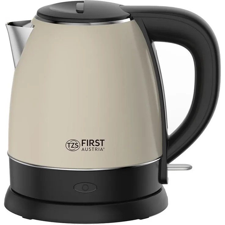 First Austria 5407-3-CR Wasserkocher, 2000 Watt, 1,2 Liter, Wasserstandsanzeige, Kontrollleuchte, beige