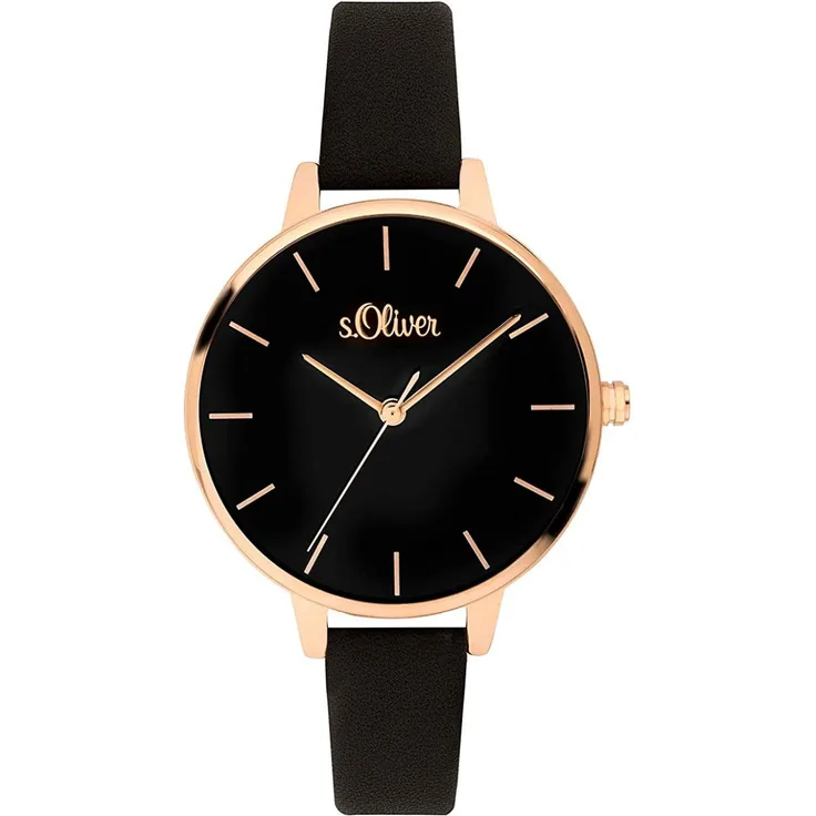 s.Oliver Damen Uhr Armbanduhr Leder SO 3660 LQ