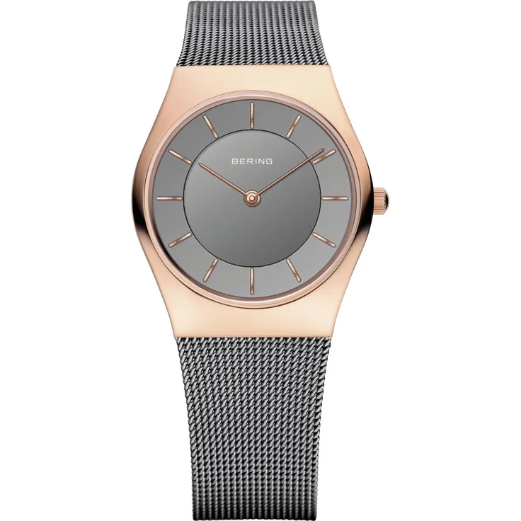 Bering Damen Uhr Armbanduhr Slim Classic 11930 369 Meshband