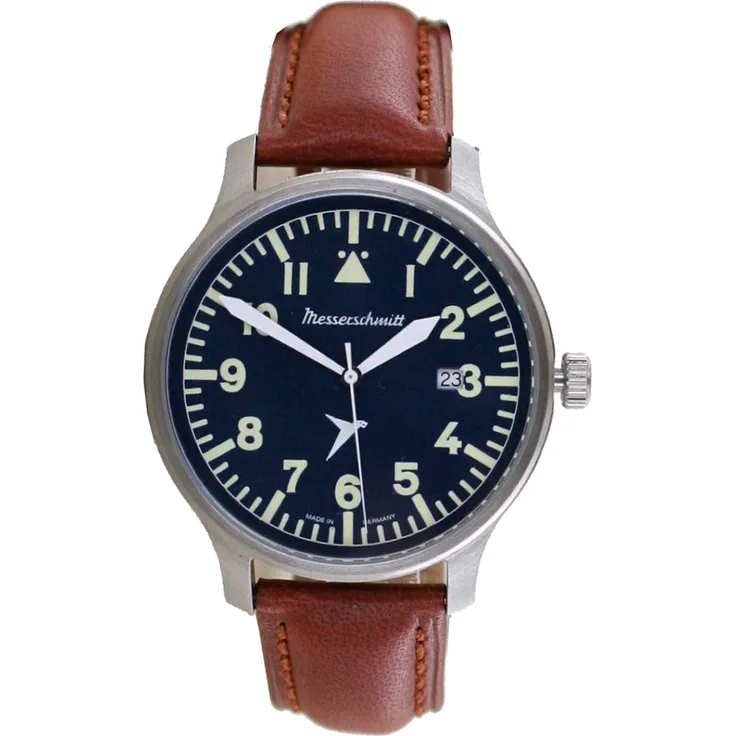 Aristo Herren Messerschmitt Uhr Fliegeruhr ME BLAUE42B Blau