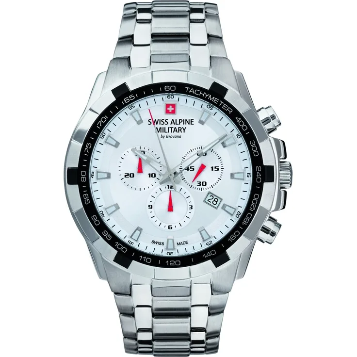 Swiss Alpine Military Herren Uhr Chrono 7043.9132SAM Edelstahl