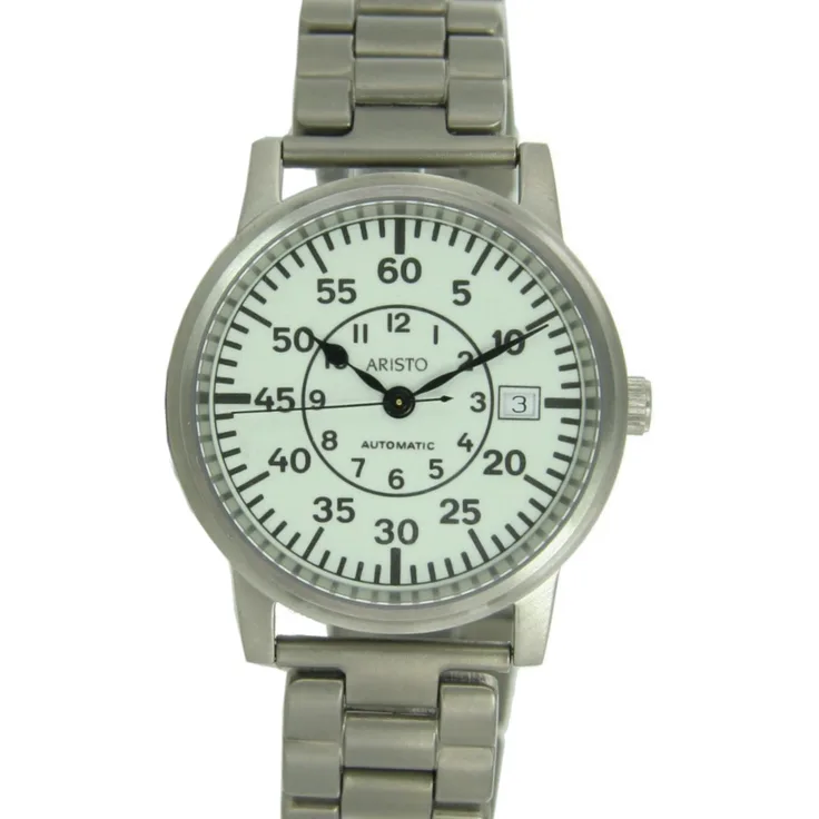 Aristo Unisex Uhr Armbanduhr U Boot Uhr Automatik Titan 5H92TIB