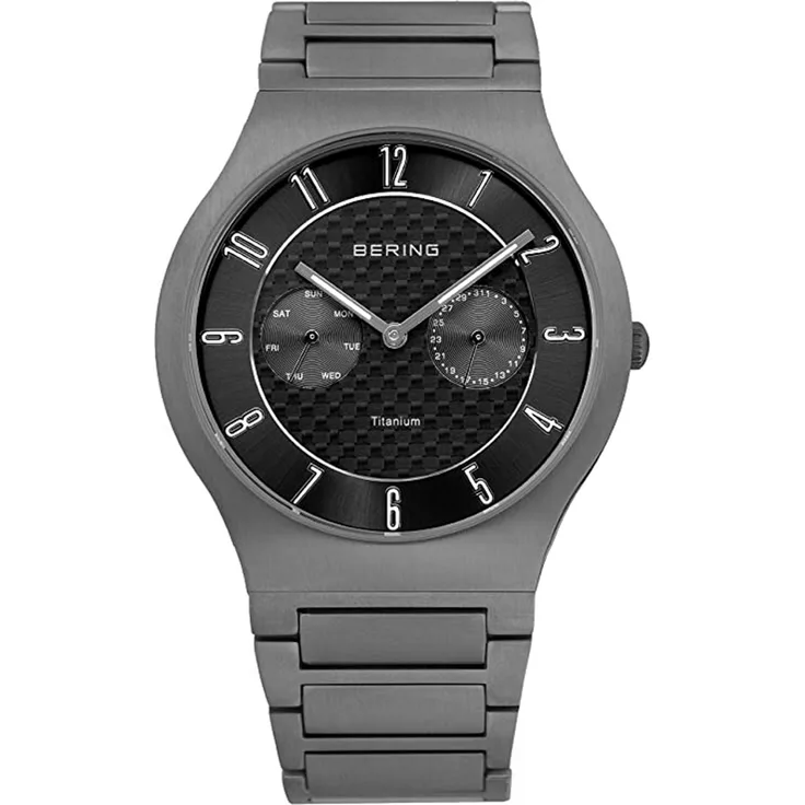 Bering Herren Uhr Armbanduhr Slim Classic 11939 777 Titan