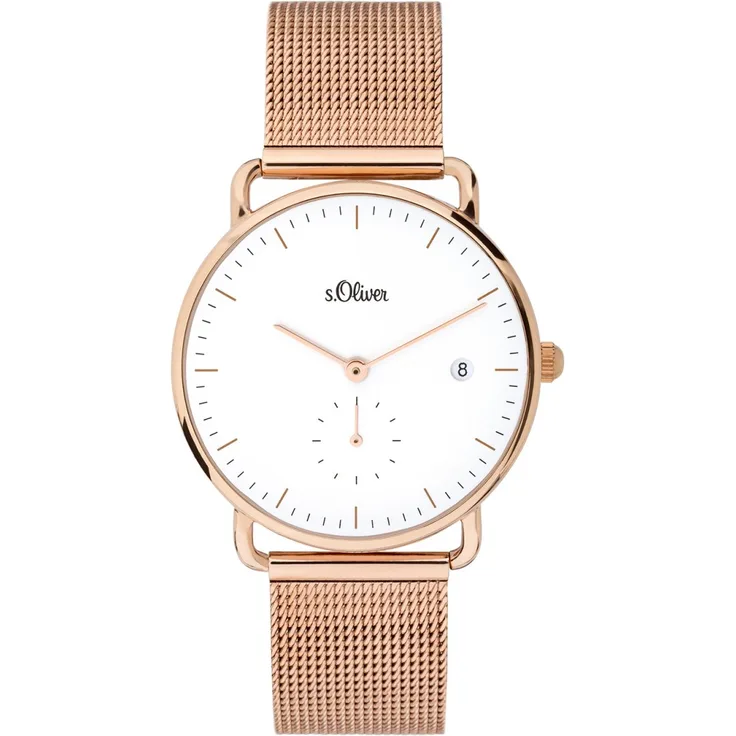 s.Oliver Damen Uhr Armbanduhr Edelstahl SO 3715 MQ