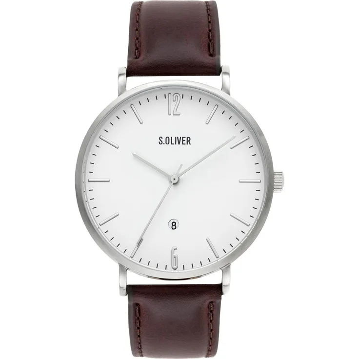 s.Oliver Herren Uhr Armbanduhr Leder SO 3617 LQ
