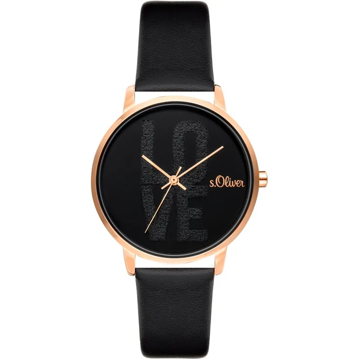 s.Oliver Damen Uhr Armbanduhr Leder SO 3580 LQ