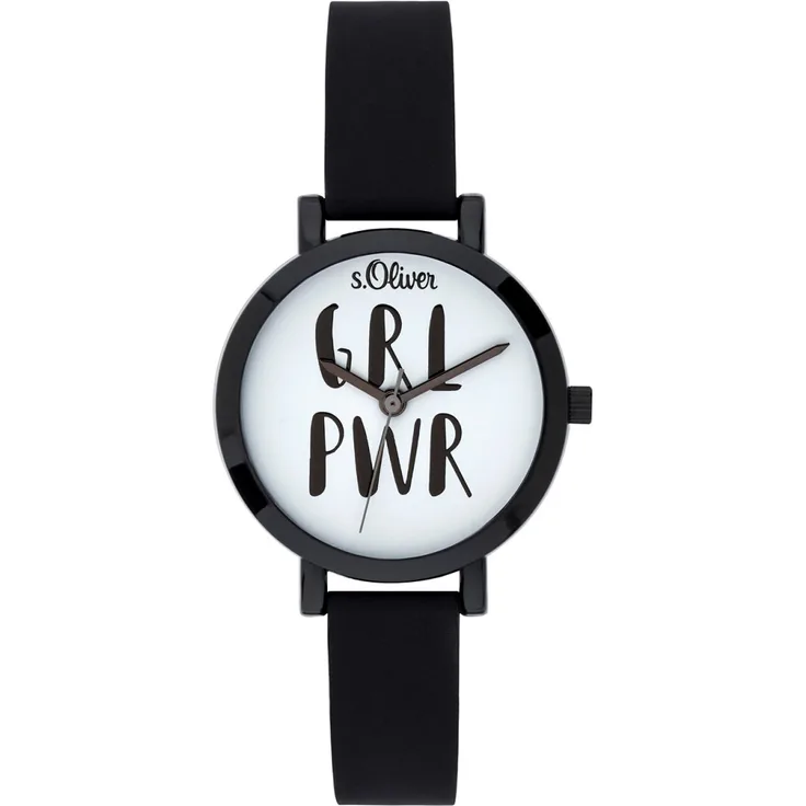 s.Oliver Damen Uhr Armbanduhr Silikon SO 3767 PQ