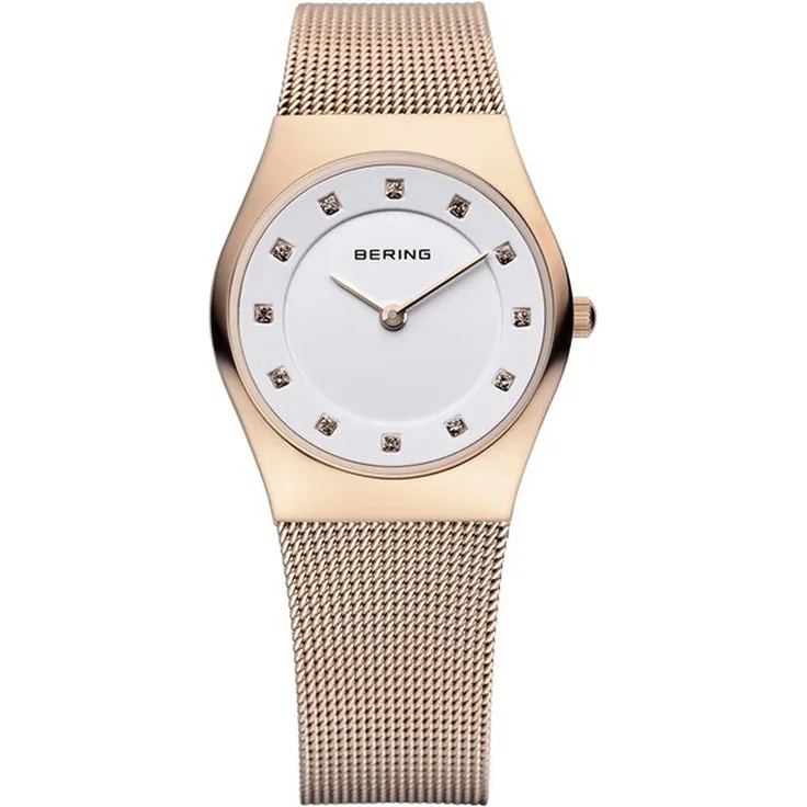 Bering Damen Uhr Armbanduhr Slim Classic 11927 366 Meshband