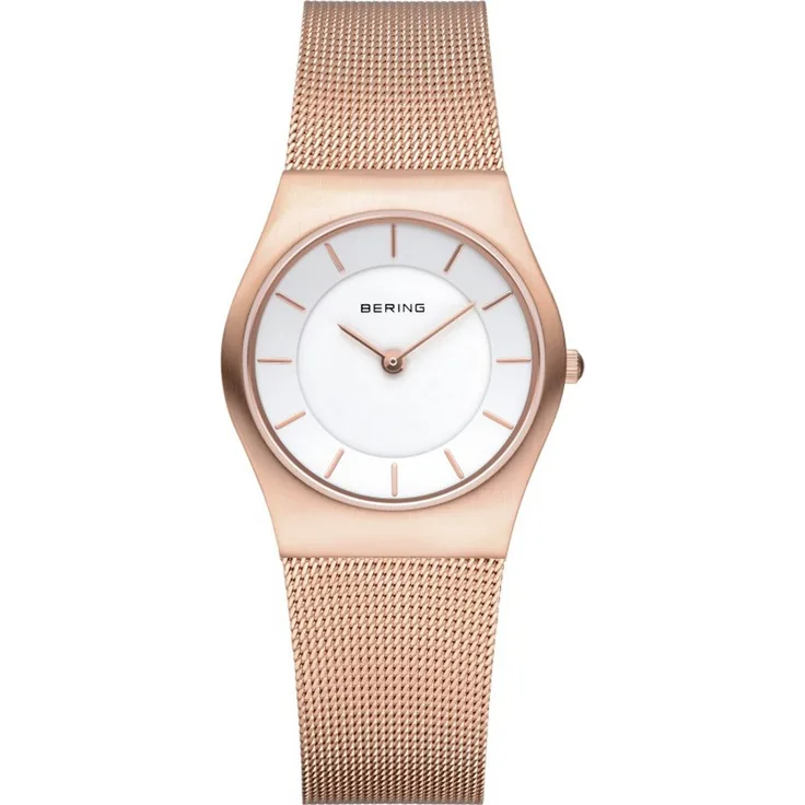 Bering Damen Uhr Armbanduhr Slim Classic 11930 366 Meshband