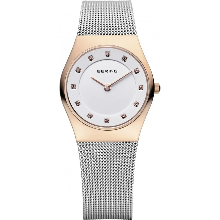 Bering Damen Uhr Armbanduhr Slim Classic 11927 064 Meshband