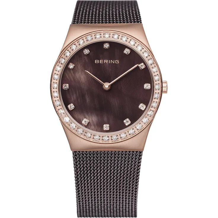 Bering Damen Uhr Armbanduhr Slim Classic 12430 262 Meshband