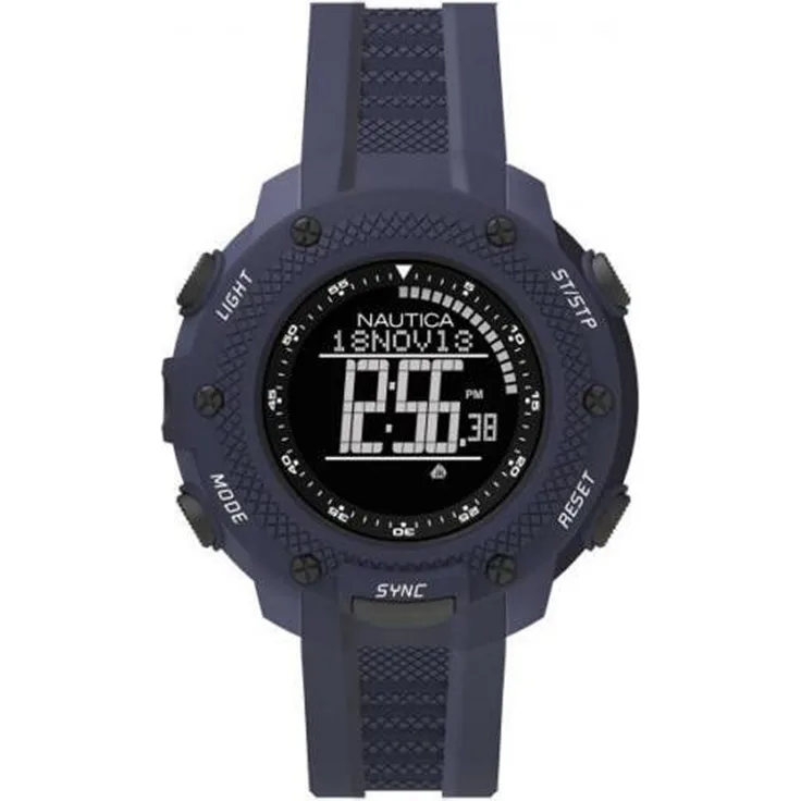 Nautica Herren Uhr Armbanduhr Digital NAI19524G Silikon