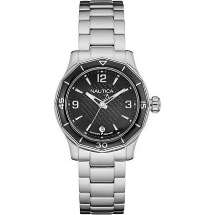 Nautica Damen Uhr Armbanduhr NAD16531L Edelstahl