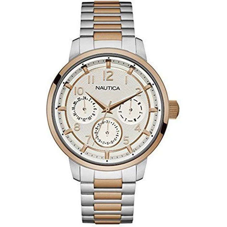 Nautica Herren Uhr Armbanduhr NAD19556G Edelstahl