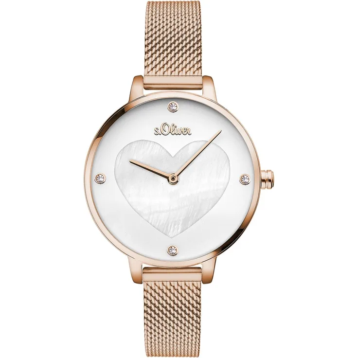 s.Oliver Damen Uhr Armbanduhr Edelstahl SO 3473 MQ