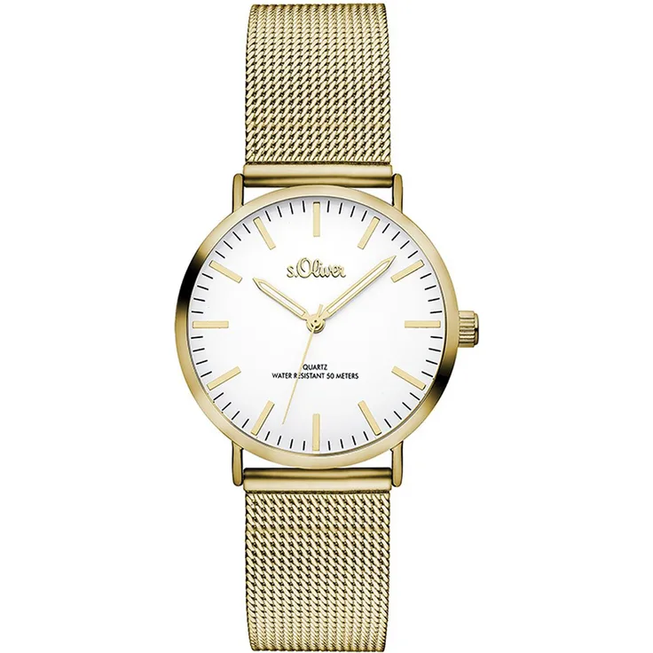 s.Oliver Damen Uhr Armbanduhr Edelstahl SO 3271 MQ