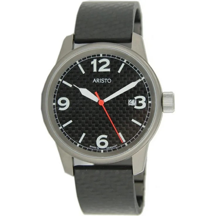 Aristo Herren Uhr Titan Carbon 5H83Q