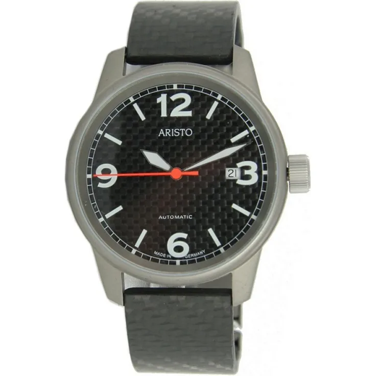 Aristo Herren Uhr Titan Carbon Automatik 5H83