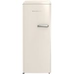 Gorenje ORB615DC-L Kühlschrank mit Gefrierfach, freistehend, creme, Türanschlag links, Energieklasse D